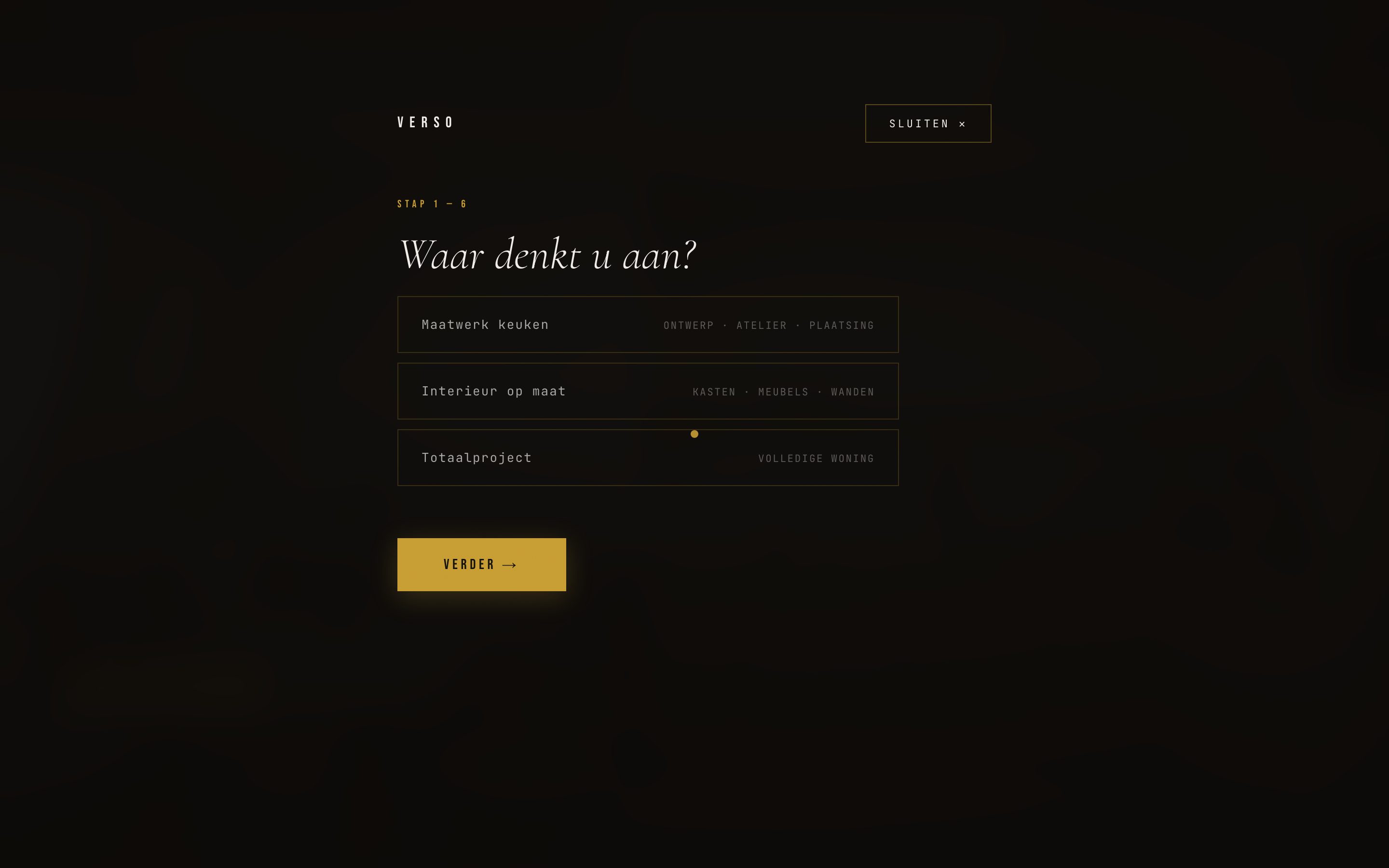 Een projectaanvraag in plaats van een leeg mailvenster