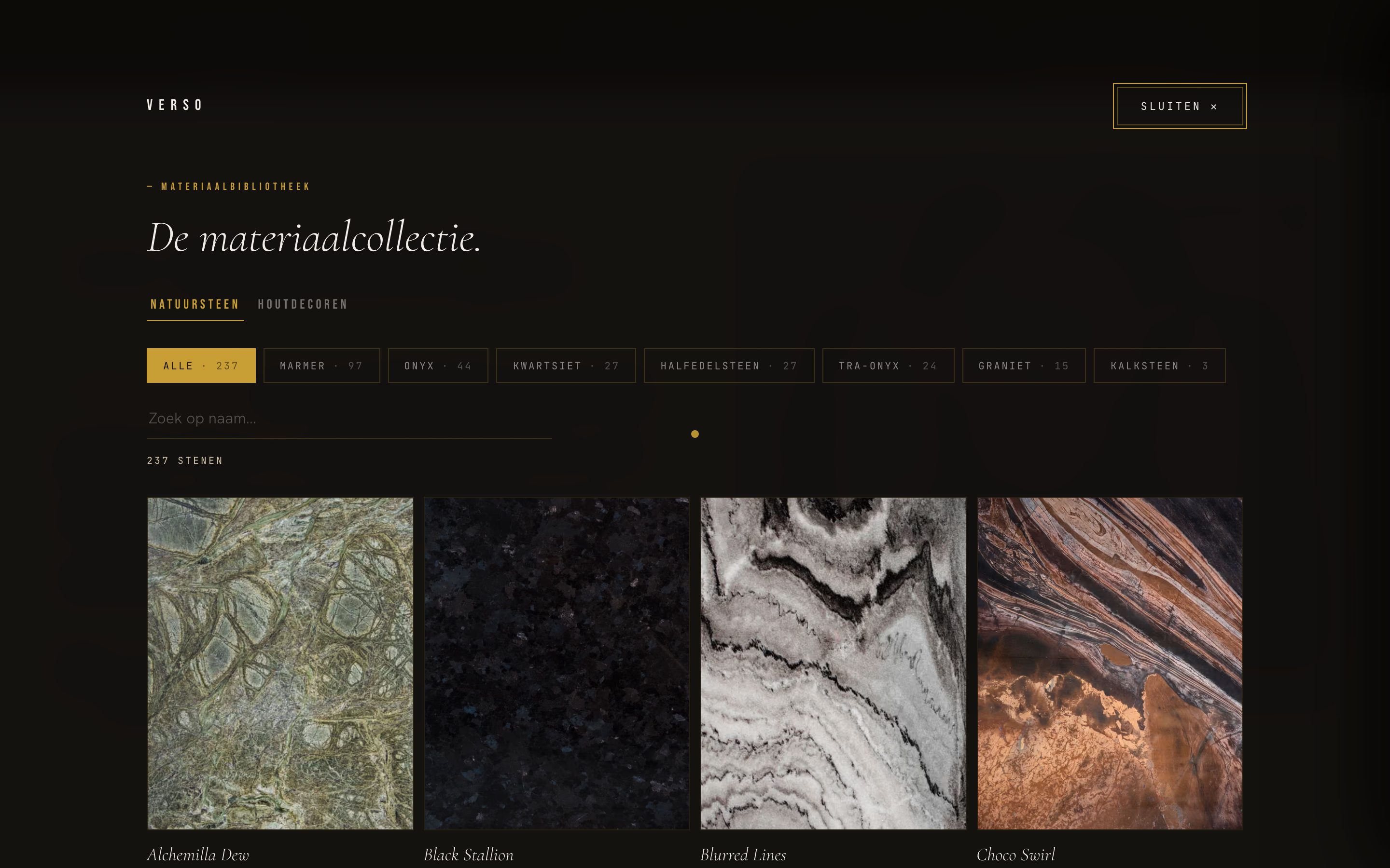 Een materiaalcollectie om in te verdwalen