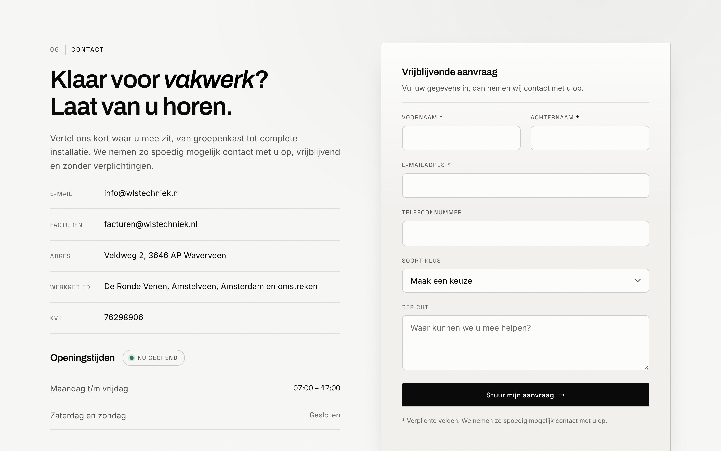 Van belrondje naar complete aanvraag